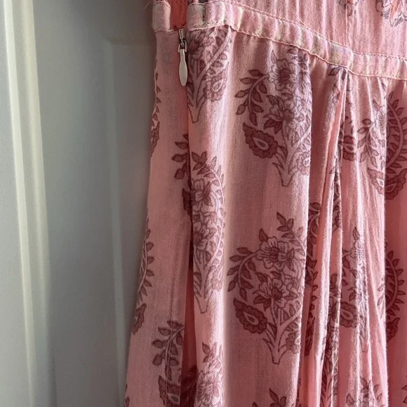 Free People Dusty Pink Floral Maxi Dress - Picture 4 of 10